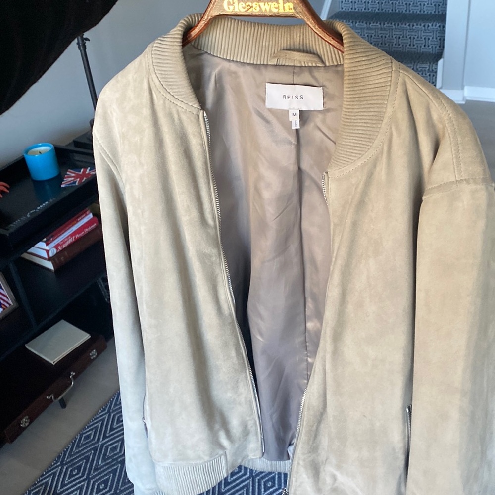 Reiss bomber!! Leather suede